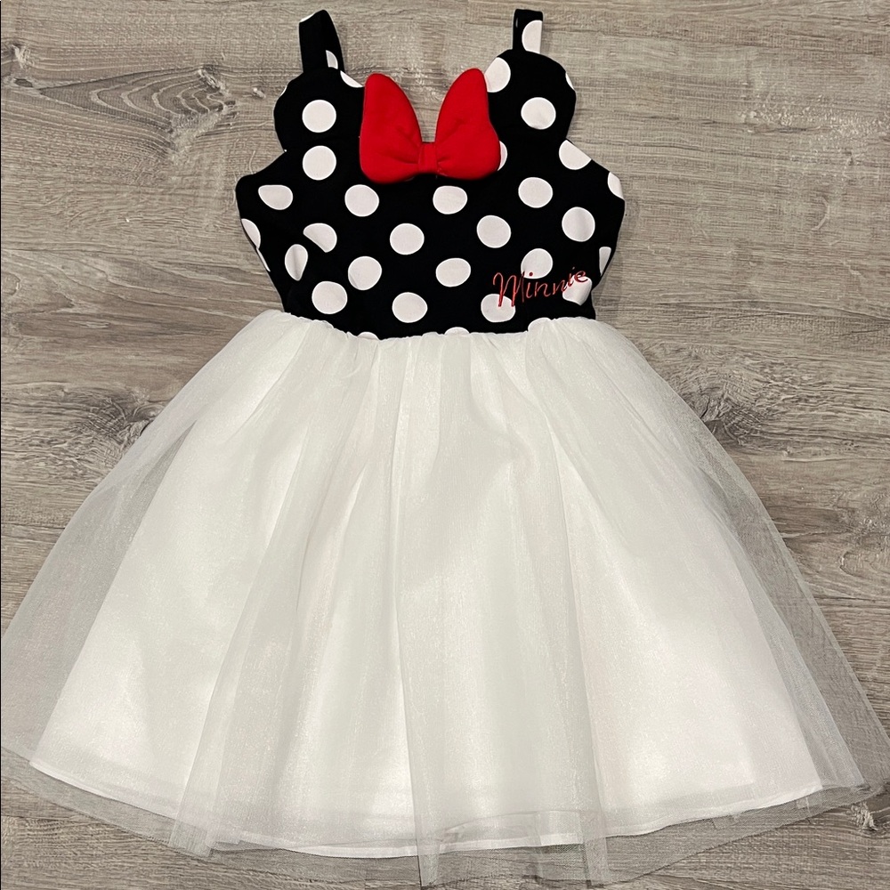Disney Minnie Polka Dot Dress with Red Bow